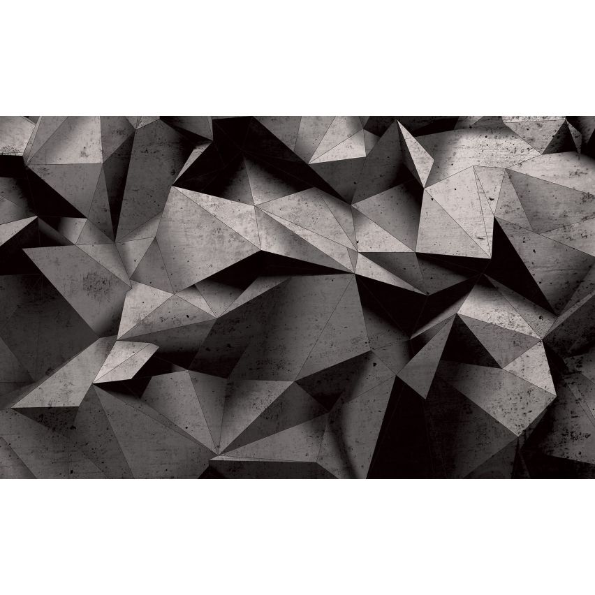 Photo Wall Mural-3D CEMENT THREE EDGES-(C10091)-NON WOVEN-Wallpaper-Abstract XXL