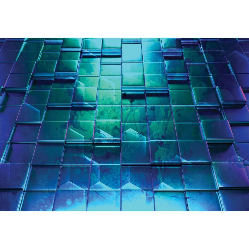 Photo Wall Mural-3D GLAS CUBES-(C12573)-NON WOVEN-Wallpaper-Abstract XXL