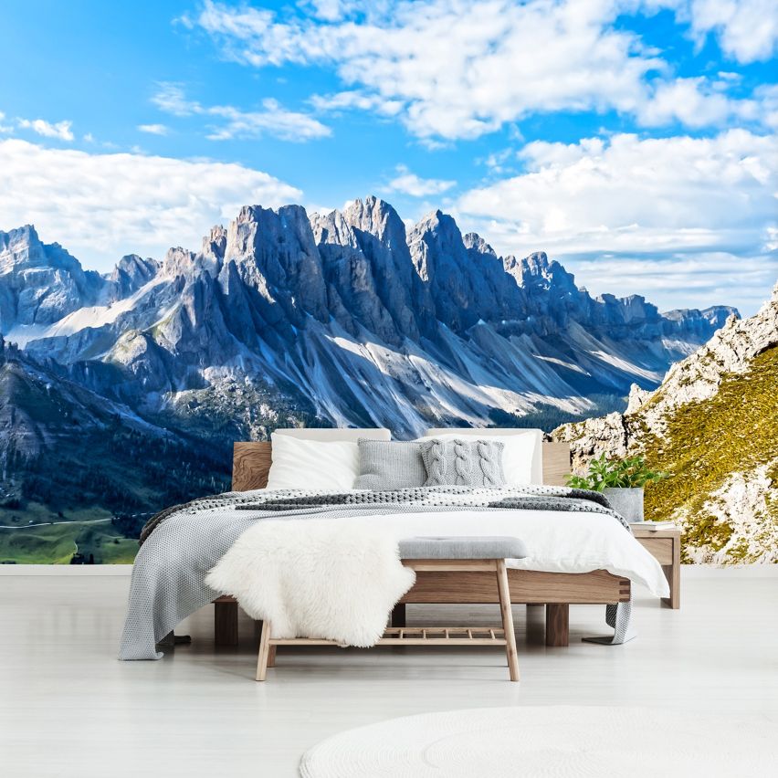 Fototapete BERGSPITZE-(C12997) - Vliestapete - Gebirgskette Berg Landschaft XXL