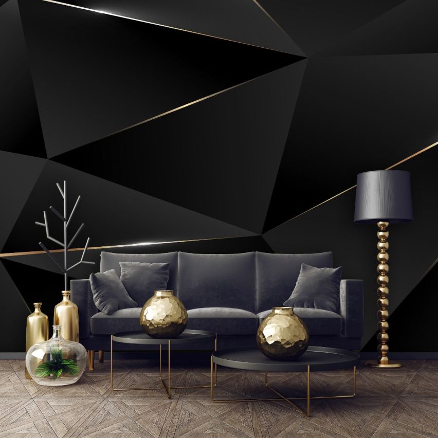 Photo Wall Mural-3D GOLD ROUTE-(C13557)-NON WOVEN-Wallpaper-Abstract Edel Line XXL