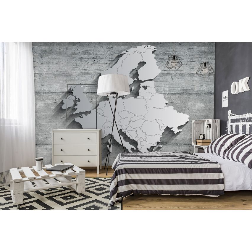 Photo Wall Mural-3D EUROPE MAP 2025-(C13585)-NON WOVEN-Wallpaper-Abstract XXL