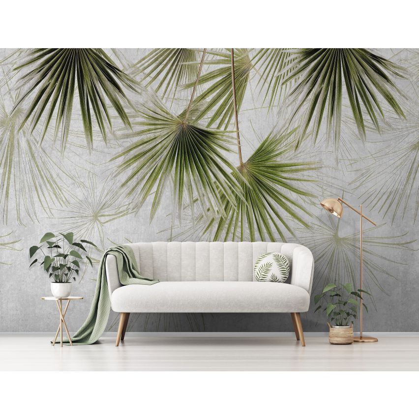 Photo Wall Mural-3D TROPICAL LEAFS-(C15322)-NON WOVEN-Wallpaper-Abstract XXL