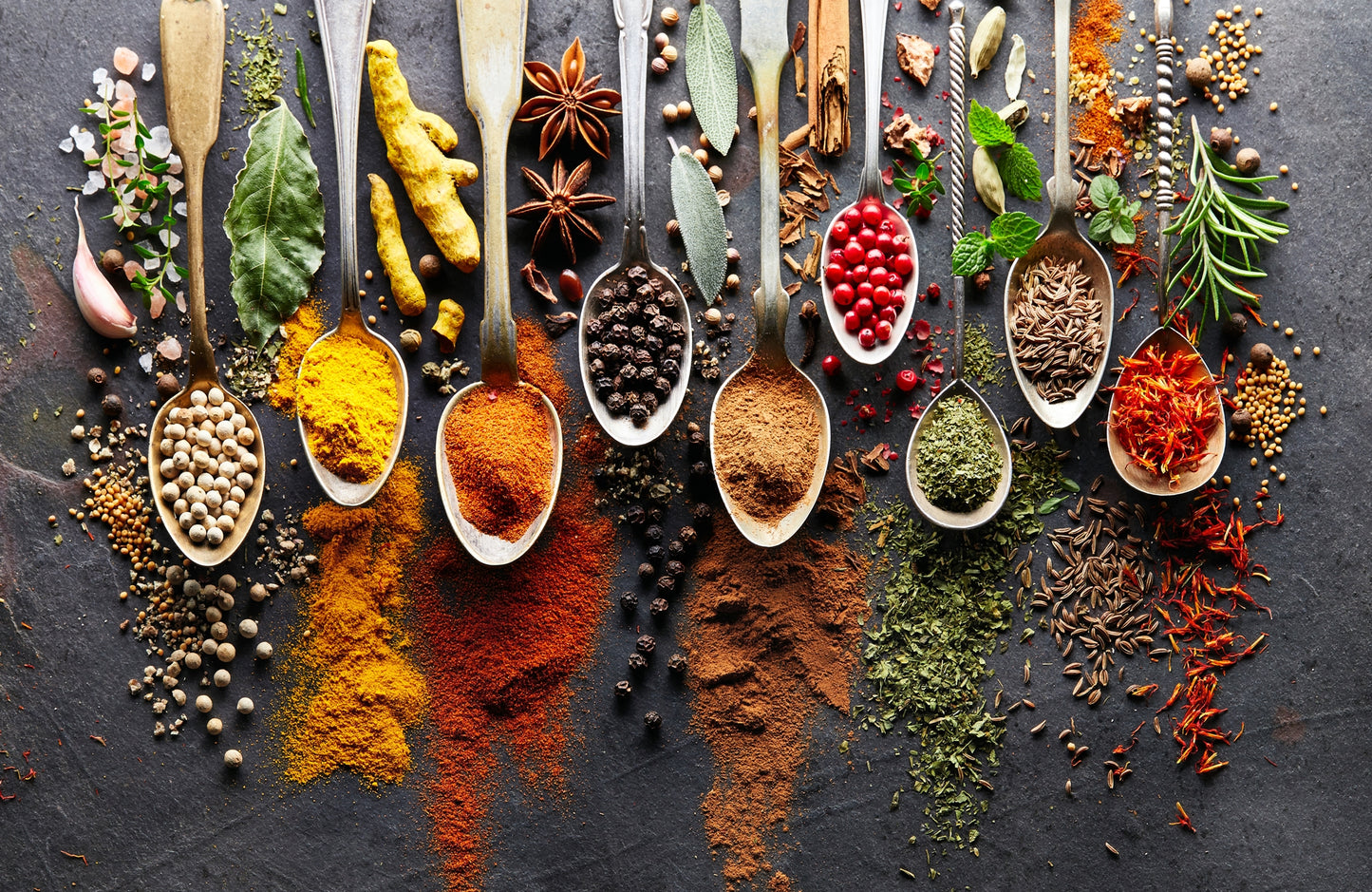 Photo Wall Mural-SPICES-(5621)-NON WOVEN-Wallpaper-Food Toasty Taste XXL