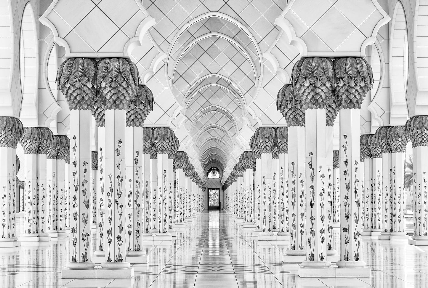 Photo Art Wall Mural-PILLAR AND ARCHES-(6542)-NON WOVEN-Wallpaper-Realistic XXL