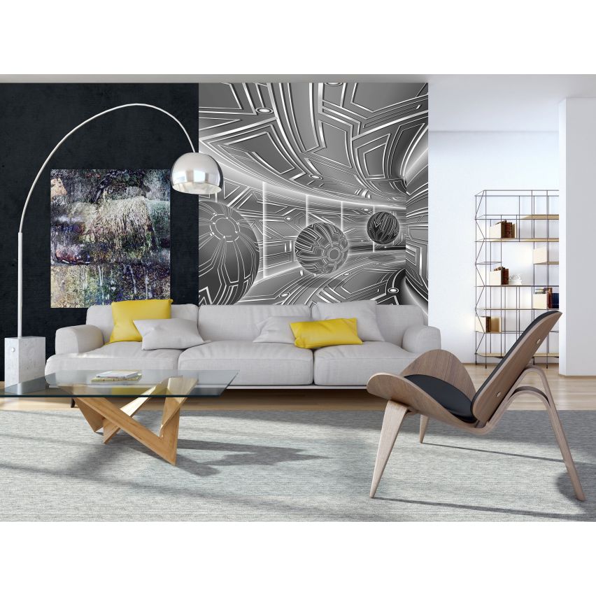 Photo Wall Mural-3D CYBER TUNNEL-(C10079)-NON WOVEN-Wallpaper-Abstract XXL