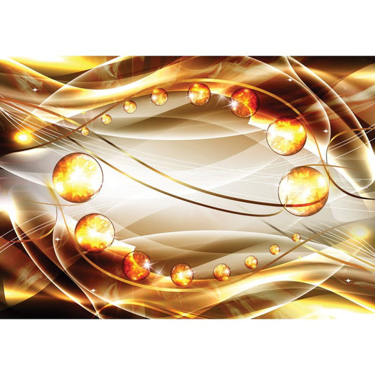 Photo Wall Mural-3D GOLD MARBLE-(C10297)-NON WOVEN-Wallpaper-Abstract XXL