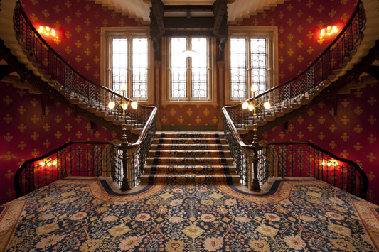 Photo Wall Mural-ROYAL STAIRS-(1041)-NON WOVEN-Great-Stairs Mansion Staircase XXL