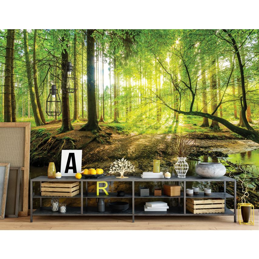 Photo Wall Mural-3D TROPICAL FOREST-(C10513)-NON WOVEN-Wallpaper-Abstract XXL