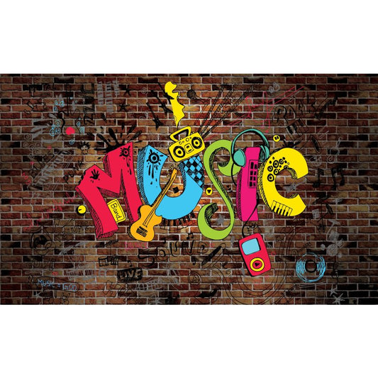 Fototapete JUGEND-(C11797)-Vlies-Tapete-Graffiti Spiele Tiere Gaming Trend Auto Fiction XXL