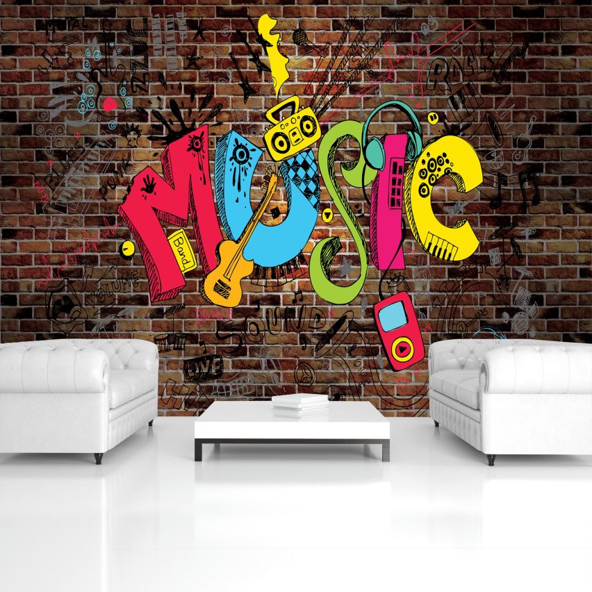 Fototapete JUGEND-(C11797)-Vlies-Tapete-Graffiti Spiele Tiere Gaming Trend Auto Fiction XXL