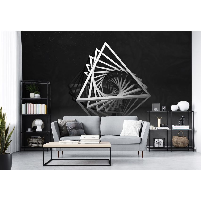 Photo Wall Mural-3D FLOATING THREE CUBE-(C11905)-NON WOVEN-Wallpaper-3D SCHWEBENDER DREIWÜRFEL-Abstract XXL