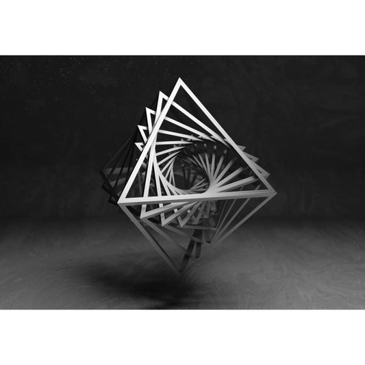 Photo Wall Mural-3D FLOATING THREE CUBE-(C11905)-NON WOVEN-Wallpaper-3D SCHWEBENDER DREIWÜRFEL-Abstract XXL