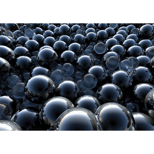 Photo Wall Mural-3D SHINE BLUE MARBLES-(C12270)-NON WOVEN-Wallpaper-Abstract XXL
