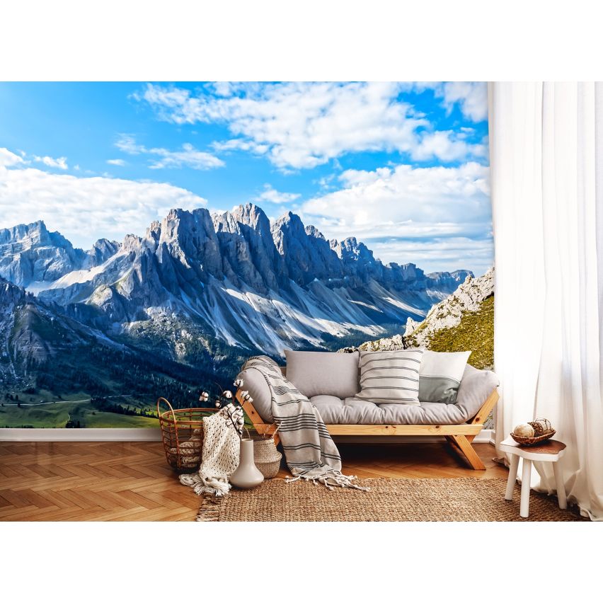 Fototapete BERGSPITZE-(C12997) - Vliestapete - Gebirgskette Berg Landschaft XXL