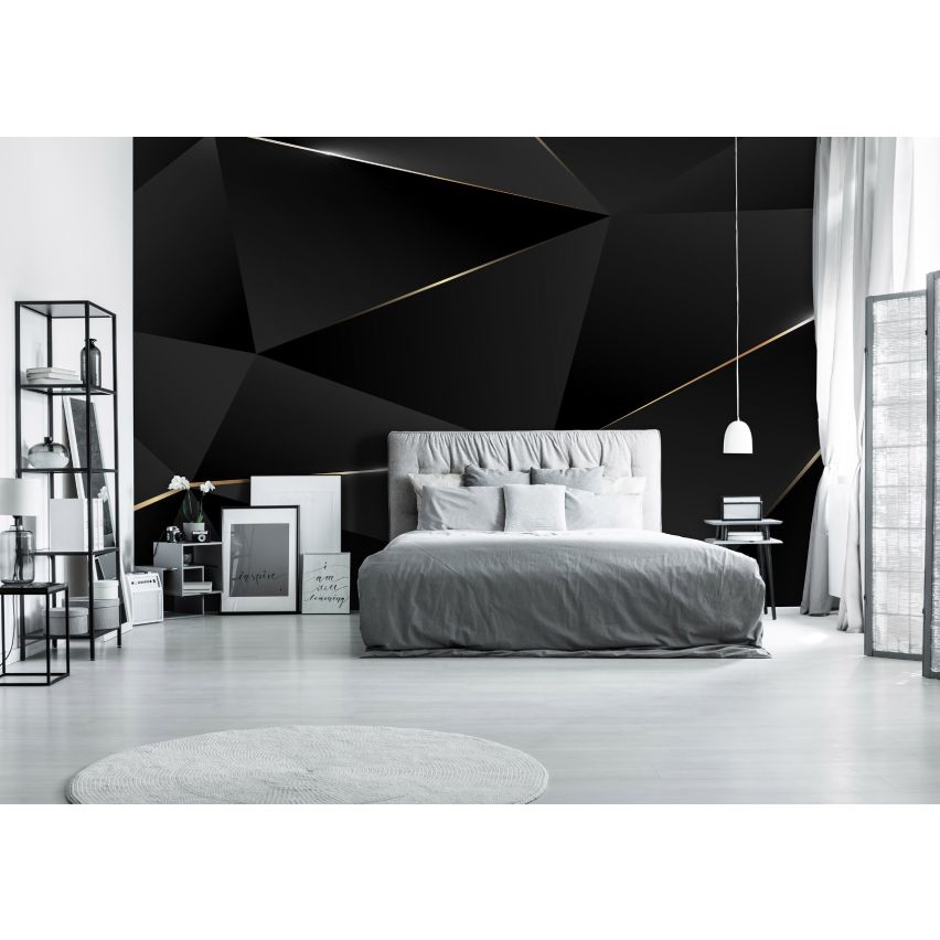 Photo Wall Mural-3D GOLD ROUTE-(C13557)-NON WOVEN-Wallpaper-Abstract Edel Line XXL