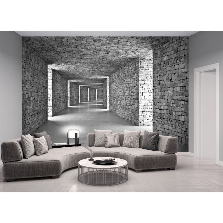 Photo Wall Mural-3D TUNNEL-(14036)-NON WOVEN-Wallpaper-Stein XXL