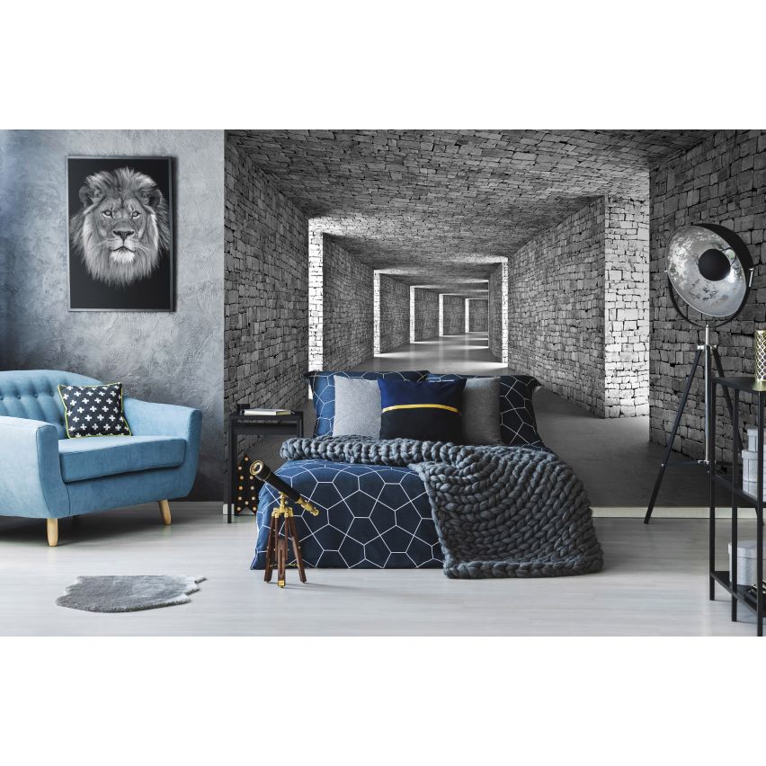 Photo Wall Mural-3D TUNNEL-(14036)-NON WOVEN-Wallpaper-Stein XXL