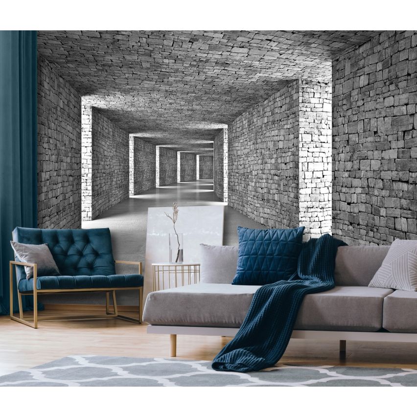 Photo Wall Mural-3D TUNNEL-(14036)-NON WOVEN-Wallpaper-Stein XXL