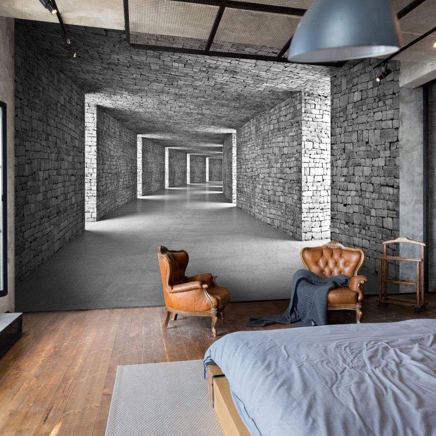 Photo Wall Mural-3D TUNNEL-(14036)-NON WOVEN-Wallpaper-Stein XXL