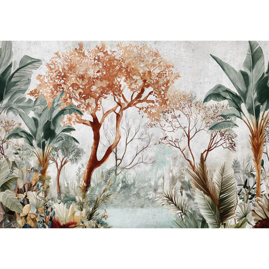 Photo Wall Mural-3D TROPICAL LAKE-(C15323)-NON WOVEN-Wallpaper-Abstract XXL