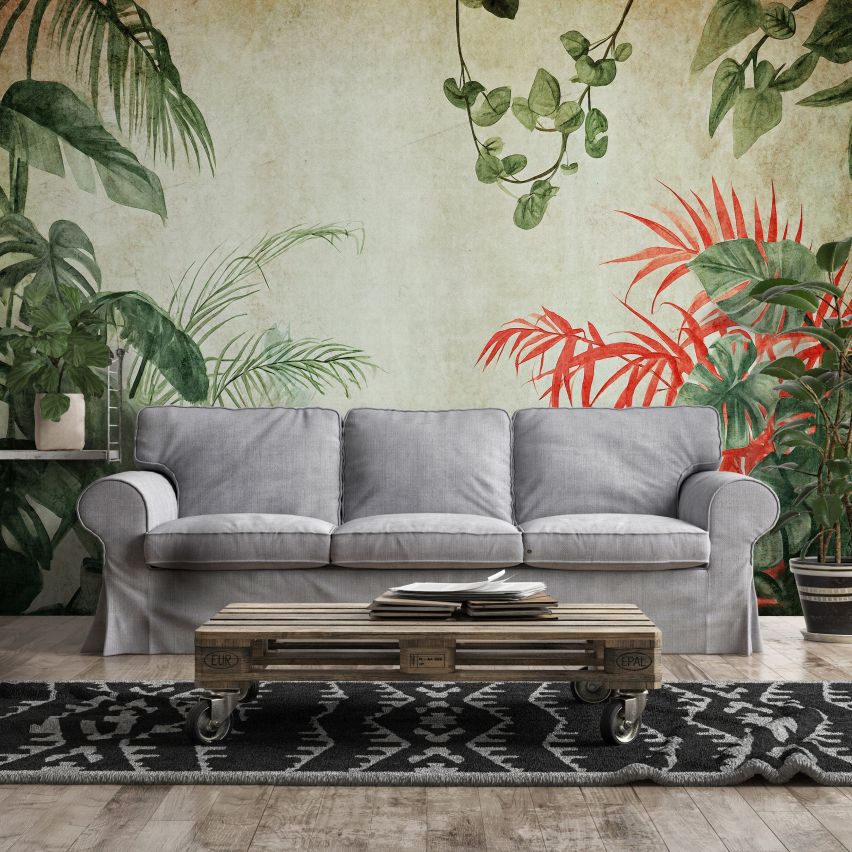 Photo Wall Mural-3D TROPICAL JUNGLE-(C15324)-NON WOVEN-Wallpaper-Abstract XXL