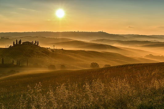 Photo Wall Mural-LANDSCAPE-(2651J)-NON WOVEN-Wallpaper-Sunlight Mountain Nature