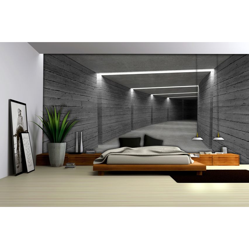 Photo Wall Mural-3D TUNNEL-(3343)-NON WOVEN-Wallpaper-Abstract Stone Bricks XXL