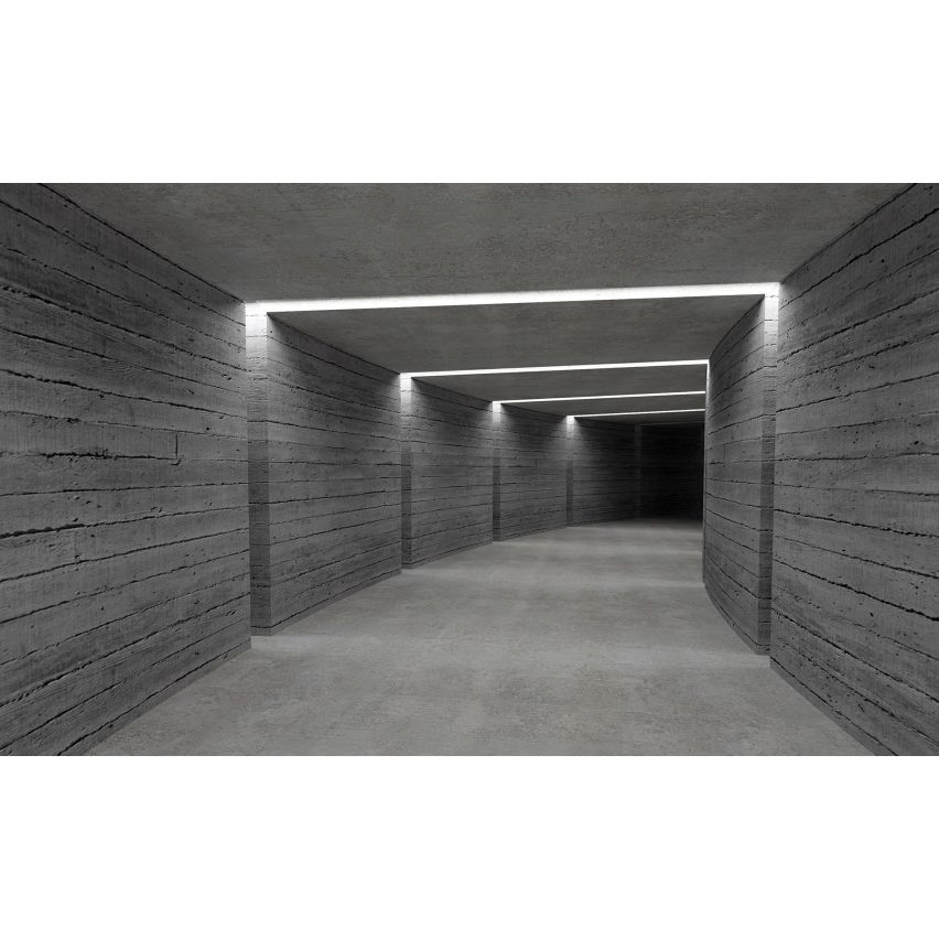 Photo Wall Mural-3D TUNNEL-(3343)-NON WOVEN-Wallpaper-Abstract Stone Bricks XXL