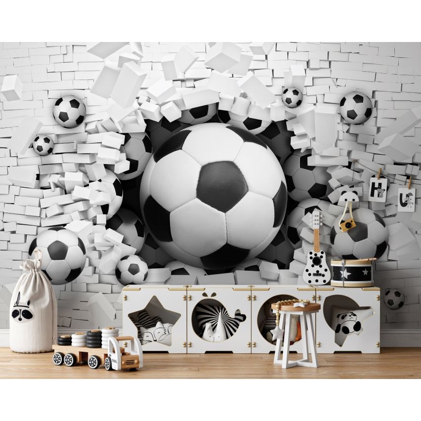 Fototapete JUGEND-(C3383)-Vlies-Tapete-Fußball Graffiti Spiele Tiere Gaming Trend Auto Fiction XXL