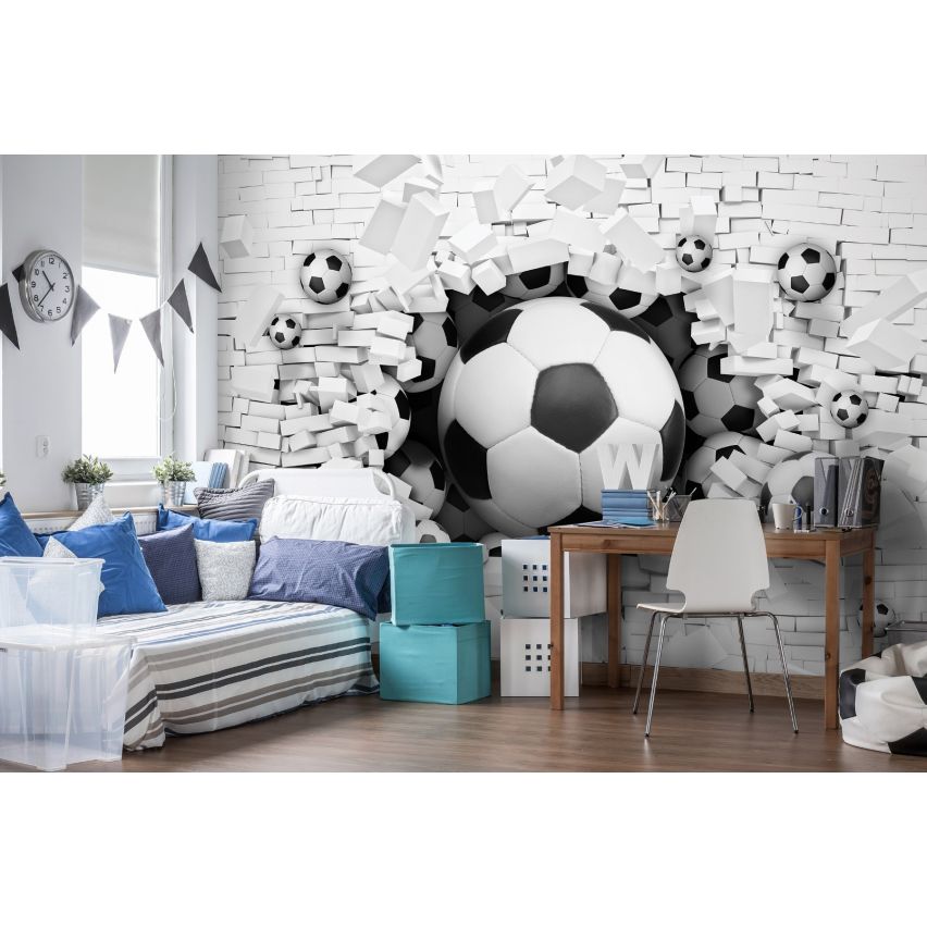 Fototapete JUGEND-(C3383)-Vlies-Tapete-Fußball Graffiti Spiele Tiere Gaming Trend Auto Fiction XXL