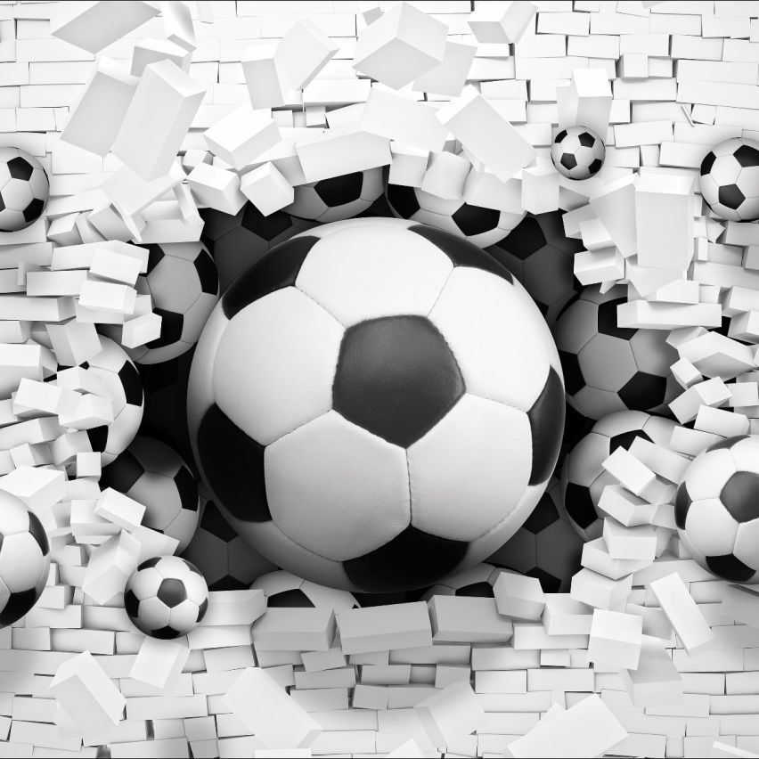 Fototapete JUGEND-(C3383)-Vlies-Tapete-Fußball Graffiti Spiele Tiere Gaming Trend Auto Fiction XXL