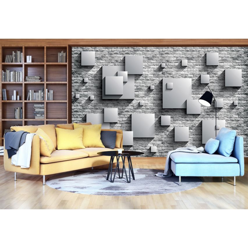 Photo Wall Mural-3D SQUARE-(3443)-NON WOVEN-Wallpaper-Abstract XXL