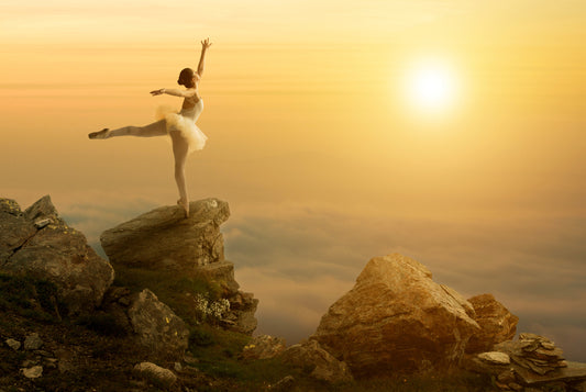 Photo Wall Mural-(4137)-SUNSET BALLET-NON WOVEN-Wallpaper-Nature Dance Woman XXL