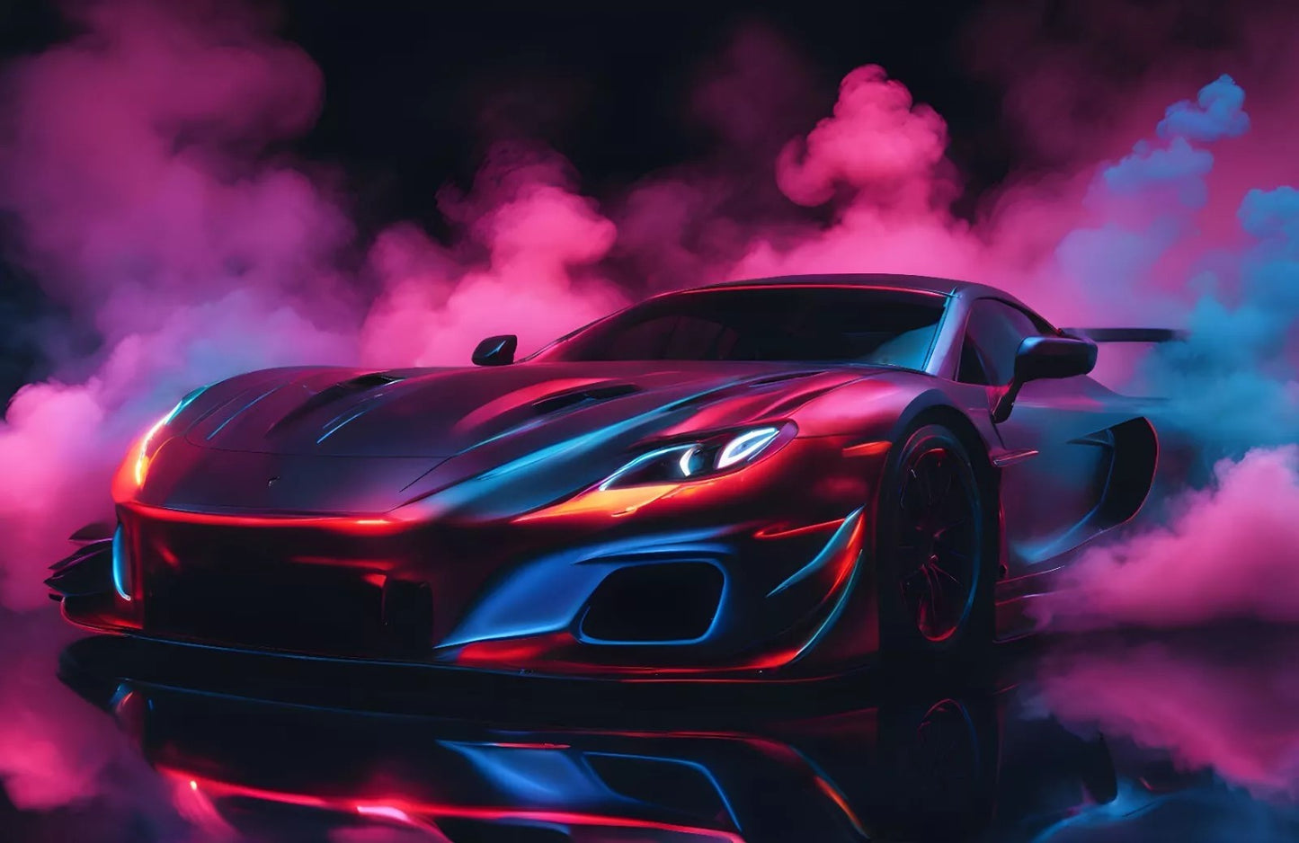 Photo Mural-SPORT CARS-(5992)-NON WOVEN-Wallpaper-Wall-Art-Racing Motor Car XXL