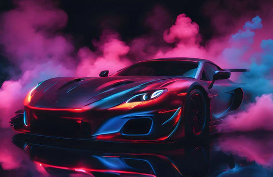 Photo Mural-SPORT CARS-(5992)-NON WOVEN-Wallpaper-Wall-Art-Racing Motor Car XXL
