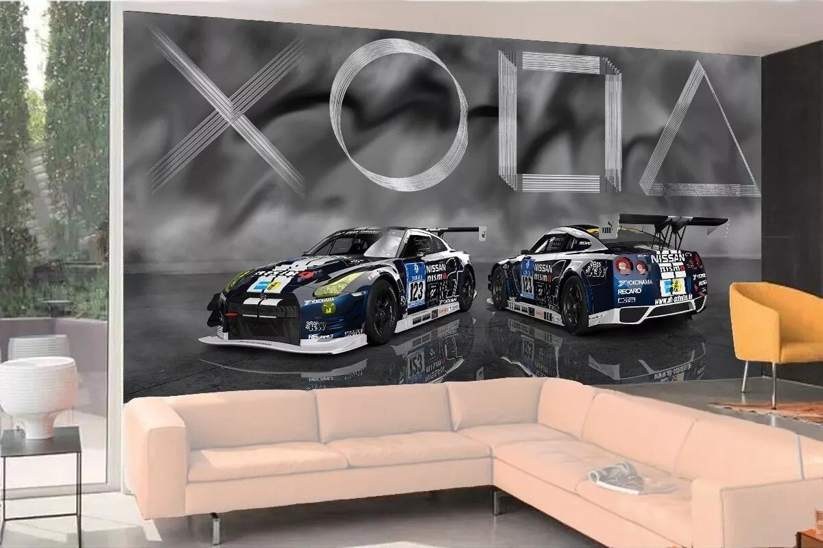 Photo Art Wall Mural-(5995)-PLAYSTATION-NON WOVEN-Wallpaper-Gaming PSP Sony XXL