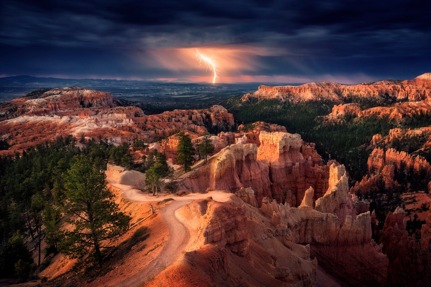 Photo Art Wall Mural-MOUNTAIN CANYON-(6519)-NON WOVEN-Wallpaper-Flash Nature XXL