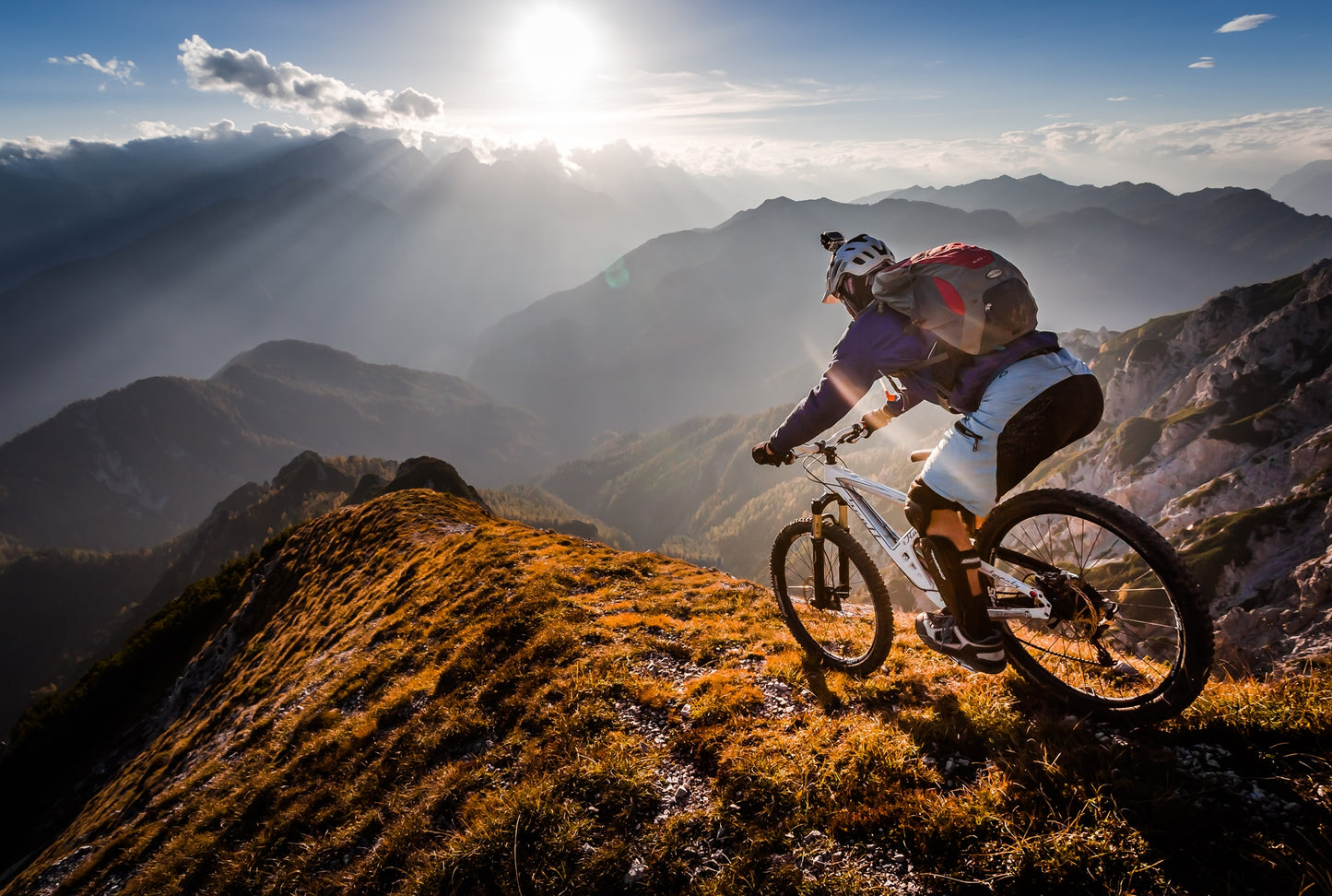 Photo Art Wall Mural-BIKE SPORT-(6532)-NON WOVEN-Wallpaper-Hiking Biking Sun XXL