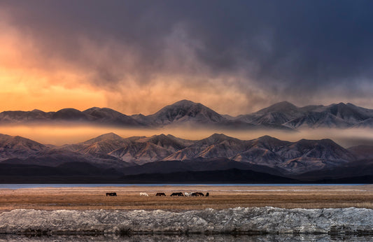 Photo Wall Mural-(7924)-MOUNTAIN SUNSET-NON WOVEN-Wallpaper-Landscape Sky XXL